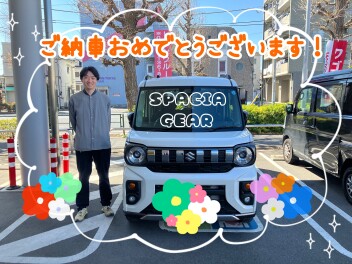 スペーシアギアご納車させていただきました！